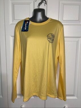 Salt Life Women’s UVapor Long Sleeve Performance Tee - Pale Yellow - XL